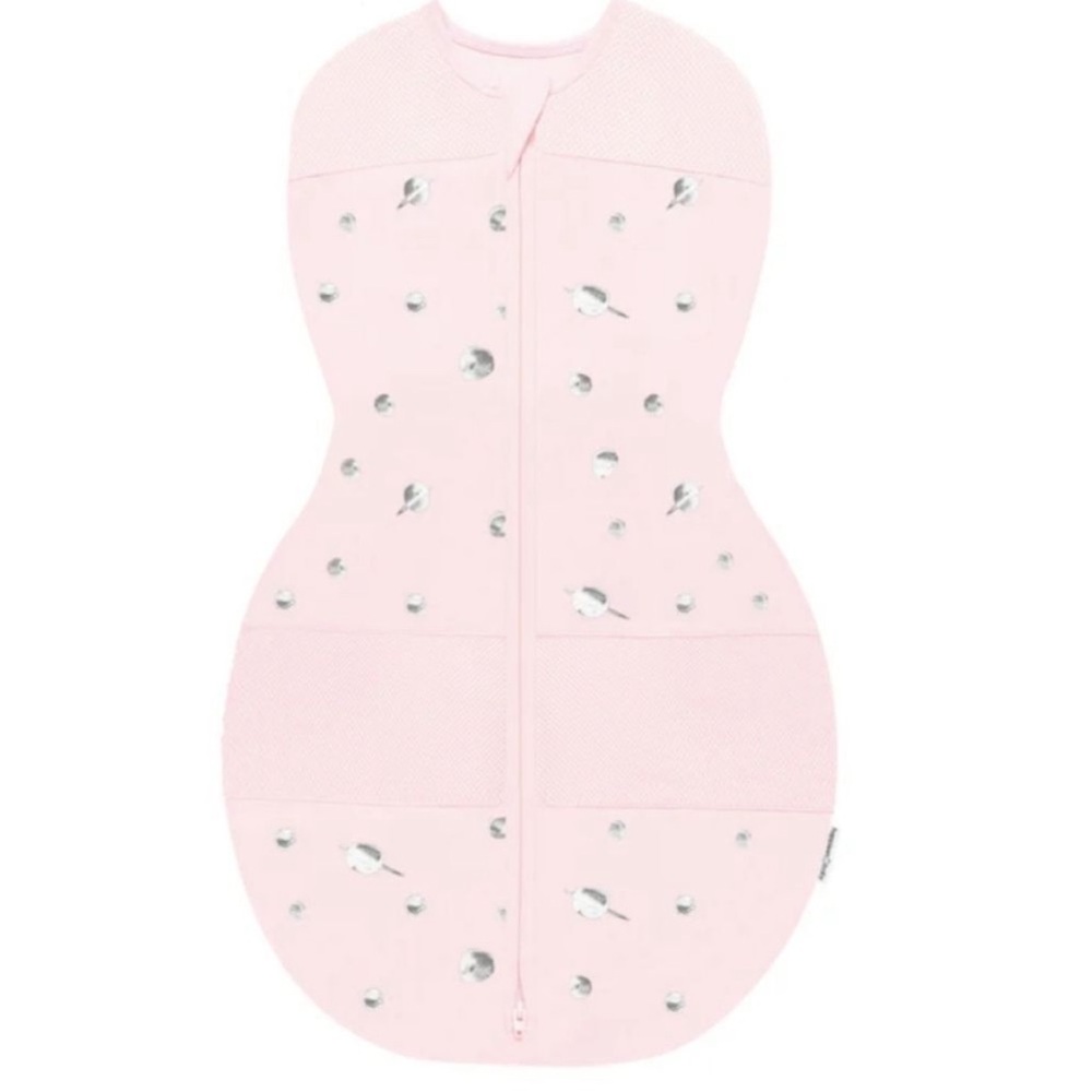 Sleepea 5 second swaddle in Rose Planets - size Large